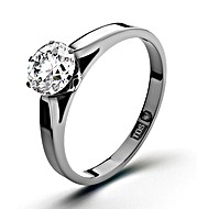 The Diamond Store.co.uk 1.15CT BEST VALUE Solitaire Ring in 18K White Gold