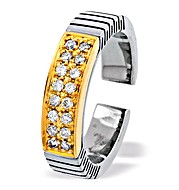 The Diamond Store.co.uk 18K Gold and Titanium Ring Dia 0.31ct