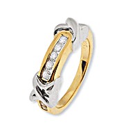 The Diamond Store.co.uk 18K Gold Channel Set Diamond Ring (0.25ct)