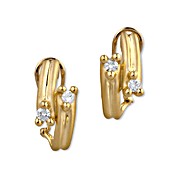 18K Gold Diamond Earrings (0.40ct)