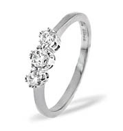 The Diamond Store.co.uk 18KW DIAMOND RING 0.33CT H/SI