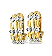 9K Gold Diamond Earrings (0.33ct)
