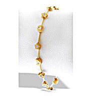 The Diamond Store.co.uk 9K Gold Moon and Star Diamond Bracelet (0.15ct)