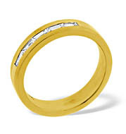 LADIES 18K GOLD DIAMOND WEDDING RING 0.22CT G/VS