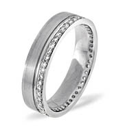 The Diamond Store.co.uk LADIES 18K WHITE GOLD DIAMOND WEDDING RING 0.27CT G/VS