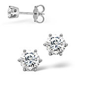The Diamond Store.co.uk Mens Earrings 0.10CT Single Earring Diamond 18KW