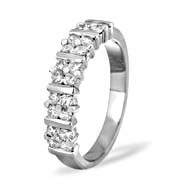 The Diamond Store.co.uk MIA 18KW DIAMOND HALF ETERNITY RING 1.00CT G/VS