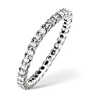 The Diamond Store.co.uk Platinum Diamond Eternity Ring 0.49ct
