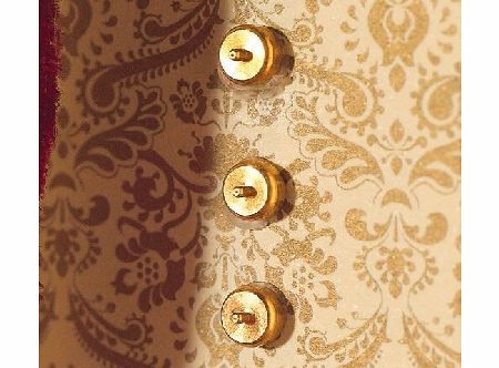 The Dolls House Emporium Brass Light Switches, 10 pcs 5mm Dia (Non-Working)