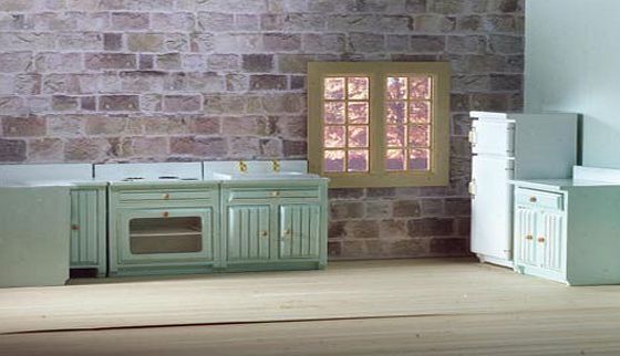The Dolls House Emporium Fitted Kitchen Set, 5pcs