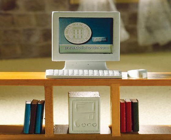 The Dolls House Emporium Grey Computer Set, 4 pcs (PR)