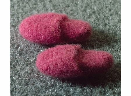 The Dolls House Emporium Pink Cosy Slippers 1:12 scale