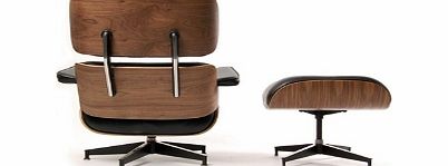 The Eames Lounge and Ottoman in Walnut The Eames