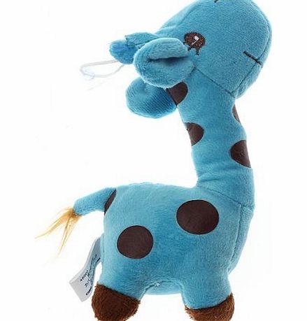 The end Blue Baby Kid Children Colorful Soft Plush Dear Giraffes Animal Stuffed Doll Toy Gift