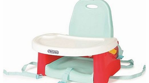 Swing Tray Booster Seat - Red & Blue