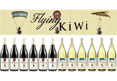 The Flying Kiwi 12-bottle mixed case containing