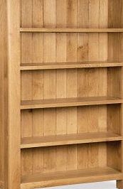 The Furniture Barn Winchester Oak Large Bookcase 3Ft