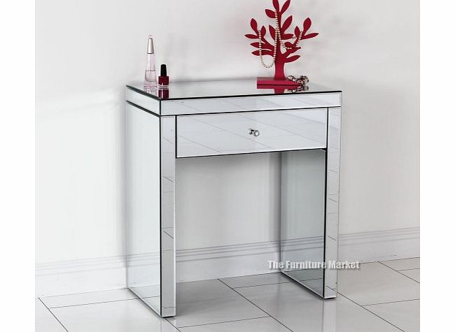 The Furniture Market Venetian Compact Mirrored Console Table