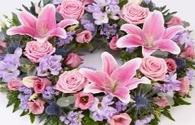 The Gift Box Beautiful Funeral Flowers - UK Mainland Only - Stunning Wreath 38cms