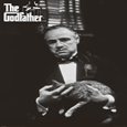 The Godfather Cat B&W Poster