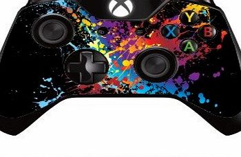 the grafix studio Paint Splat Xbox One Remote Controller/Gamepad Skin / Cover / Vinyl xb1r30