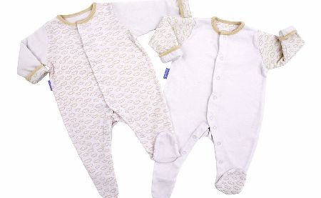 The Gro Company Grosuit Twin Pack 3 - 6 months Fluffy Clouds 2014