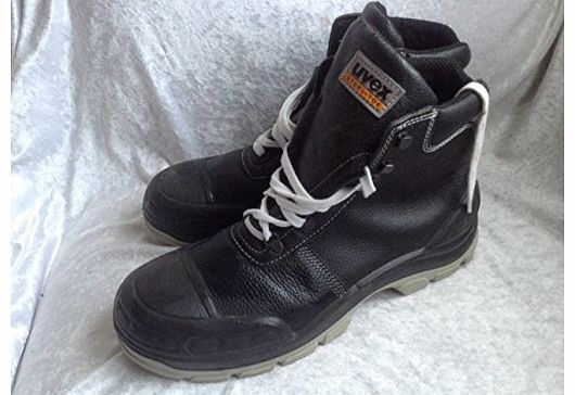 the halloween shop BLACK UVEX STEEL TOE SHOES BOOTS UK 12 MENS SIZE 47