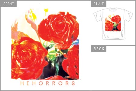 The HORRORS (White Rose) T-shirt cid_4704whtts