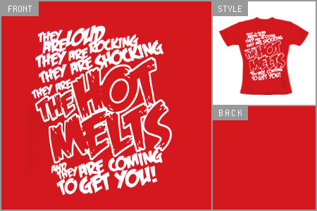 Hot Melts (B-Movie Red) Skinny Fitted T-shirt
