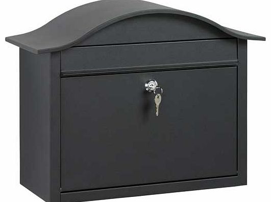 Dublin Large Capacity Black Lockable Letter Box