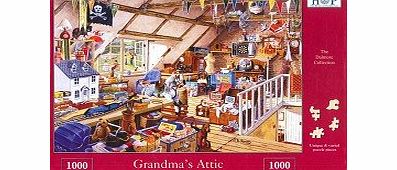 The House of Puzzles 1000 Piece Jigsaw Puzzle Grandmas Attic - Full Of Toys amp; Memories