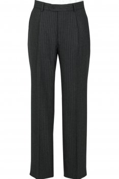 Pinstripe Plain Fronted Trousers