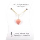 The Leakey Collection Porcelain Heart Charm - Pink