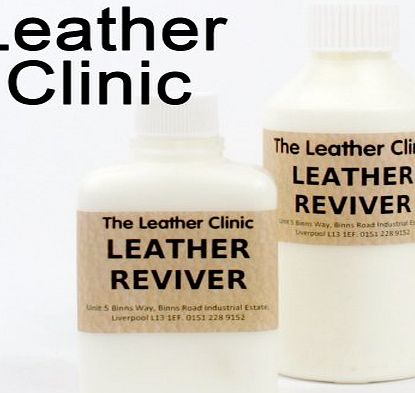 The Leather Clinic Leather Reviver. Use to soften hard, brittle and dried out leathers (250ml)