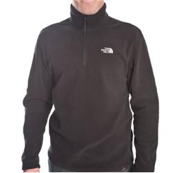 North Face 100 Glacier 1/4 Zip Fleece - Black