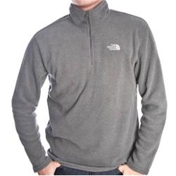 North Face 100 Glacier 1/4 Zip Fleece - Grey