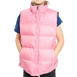 North Face Girls Nuptse Vest Jacket - Pink