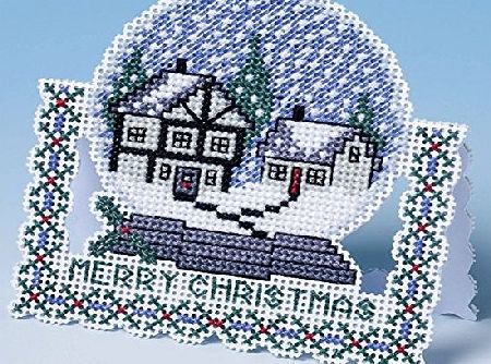 The Nutmeg Company Snow Globe Christmas Card 3D Cross Stitch Kit