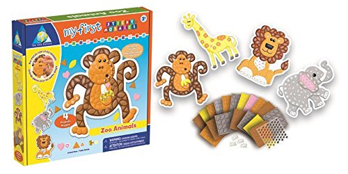 My First Sticky Mosaics Kit-Zoo Animals