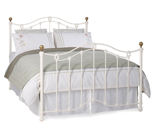 The original bedstead co ltd Double Clarina Bedstead - Glossy Ivory