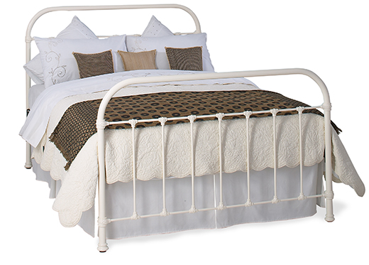 Double Timolin Bedstead - Glossy Ivory