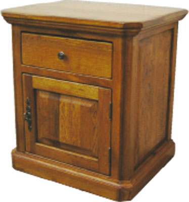 The Pine Factory BEDSIDE CABINET 1DWR 1DR RUSTIC