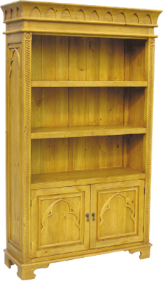 The Pine Factory BOOKCASE 2DR MEDIEVAL