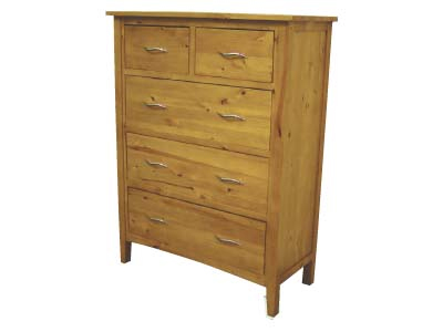 The Pine Factory CHEST OF DRAWERS 2 over 3 MAYFAIR