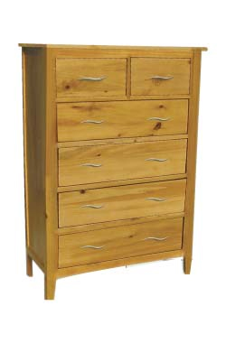 The Pine Factory CHEST OF DRAWERS 2 over 4 MAYFAIR