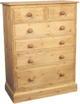 The Pine Factory CHEST OF DRAWERS 2plus4 ROMNEY