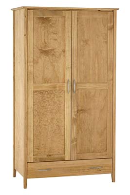 The Pine Factory SHAKER STYLE TALLBOY PINE WARDROBE WITH DRAWER