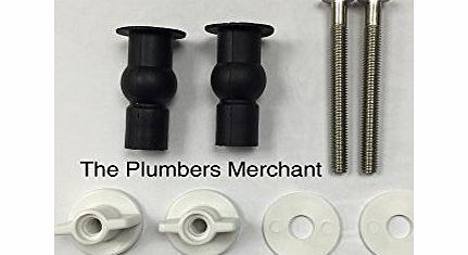 The Plumbers Merchant Toilet Seat Fixings Top Fix Well Nut WC Blind Hole Fitting Rubber Back To Wall 1 PAIR Camp;N PLUMBING LTD