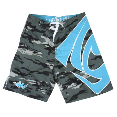 The Realm Mens The Realm Kids Howitzer Boardshort Carcoal