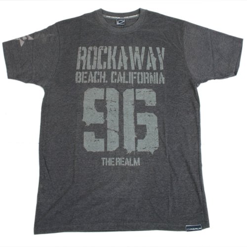 The Realm Mens The Realm Rockaway Tee Charcoal/heather